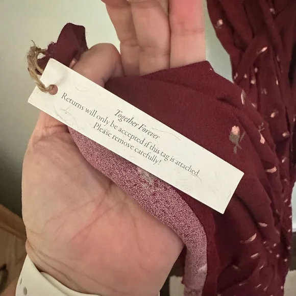 NWT Christy Dawn The Autumn wrap dress in red floral - Picture 7 of 8